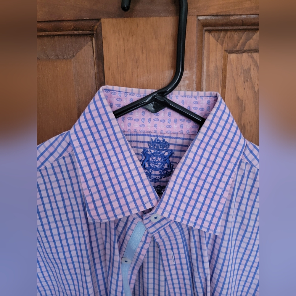 English Laundry pink button dress shirt size L